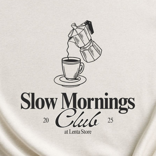 Slow Mornings Club, Moka Edition, T-shirt