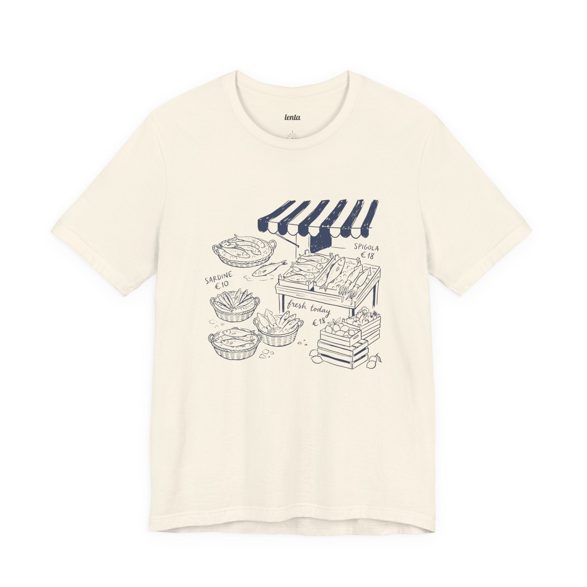 SLOW SARDINE MARKET — Italian T-Shirt