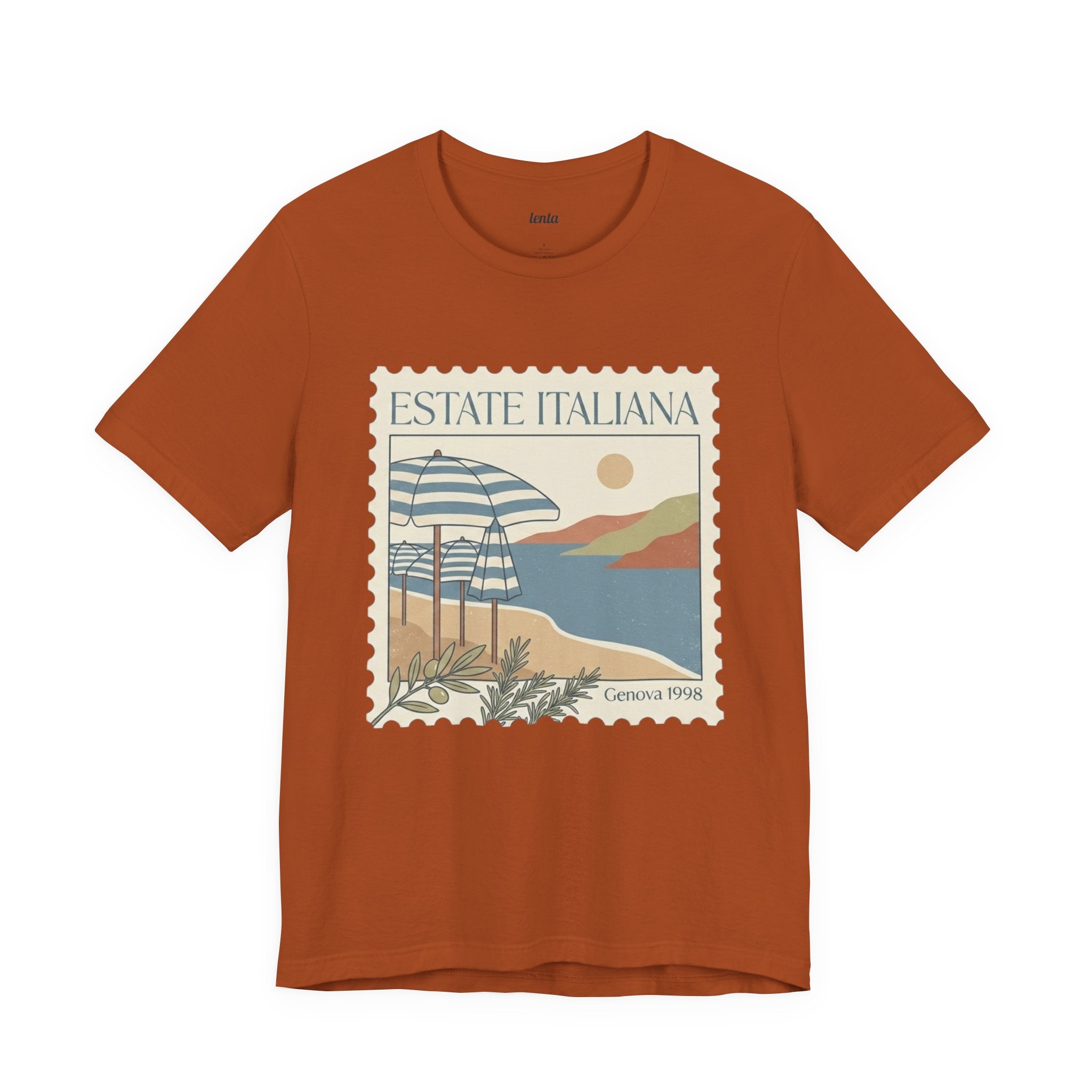 Genova Estate Italiana — Postage Stamp T-Shirt