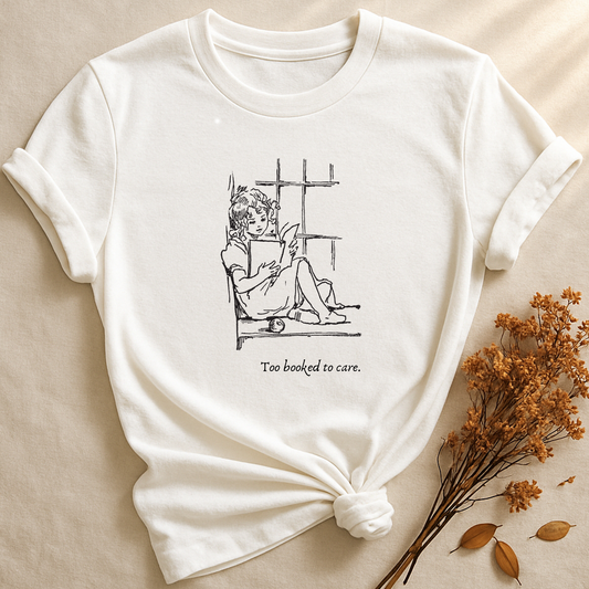 Too Booked To Care, T-shirt