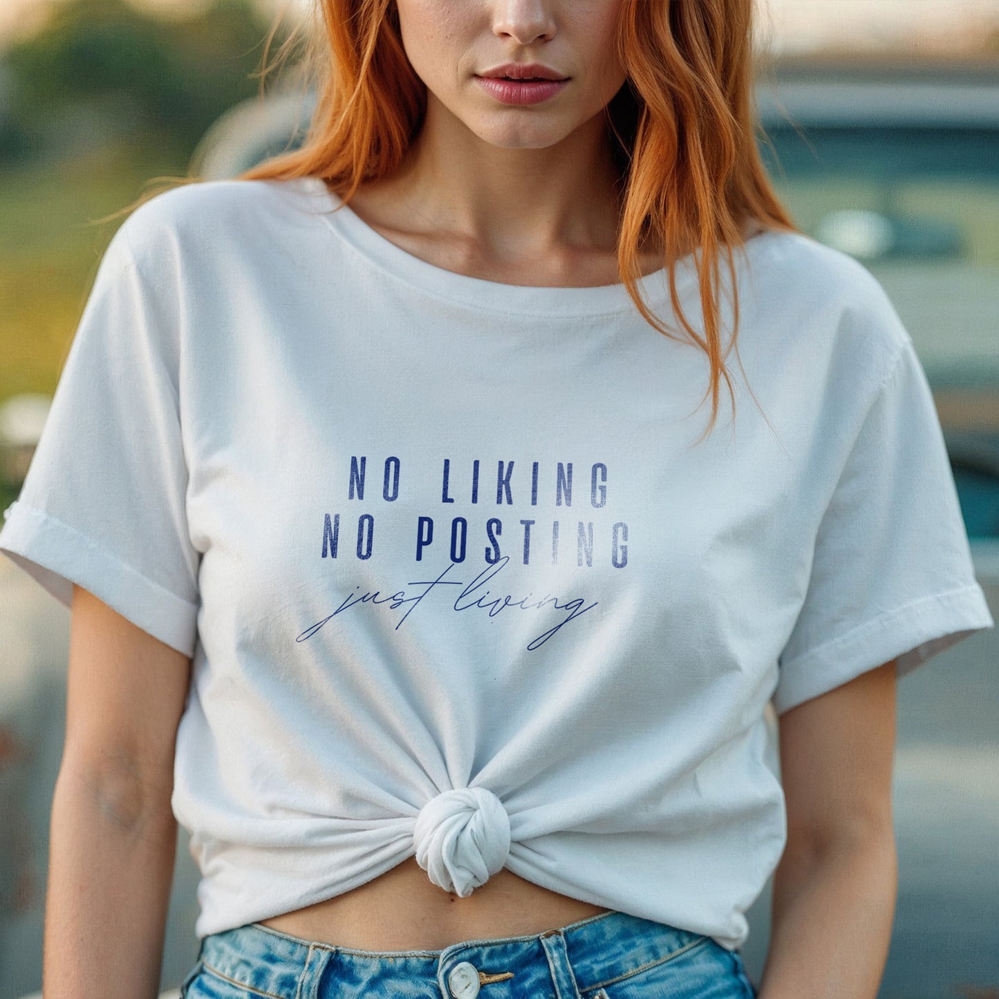 No Liking, No Posting, T-Shirt