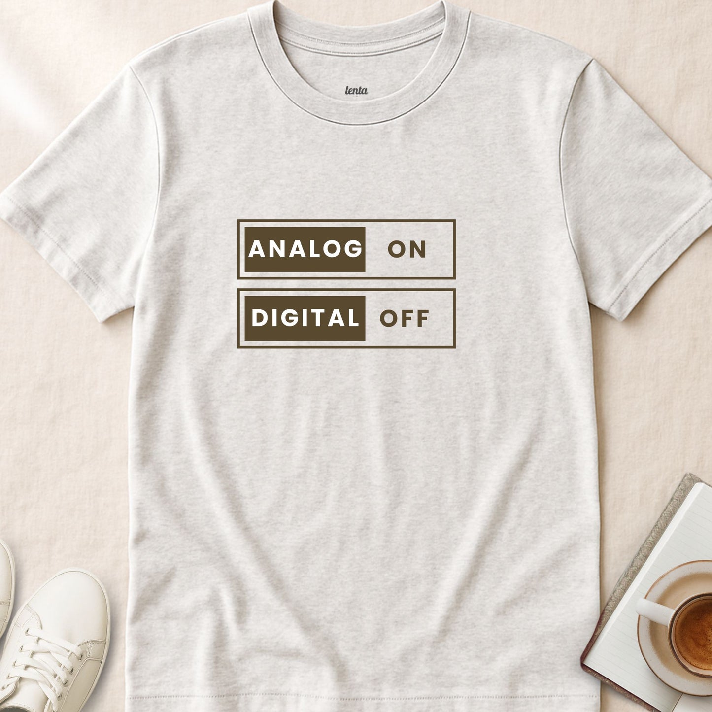 Analog-On, Digital-Off, T-Shirt