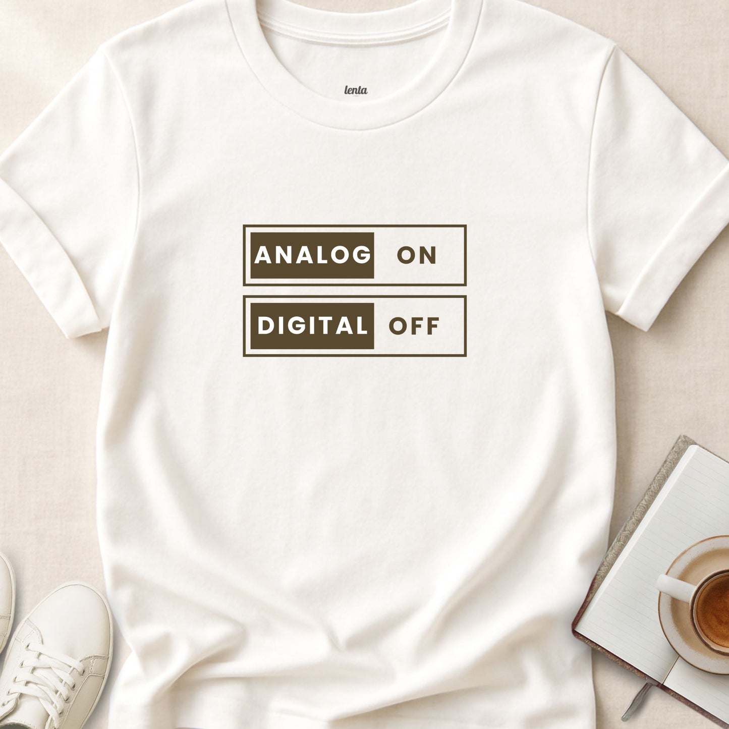 Analog-On, Digital-Off, T-Shirt