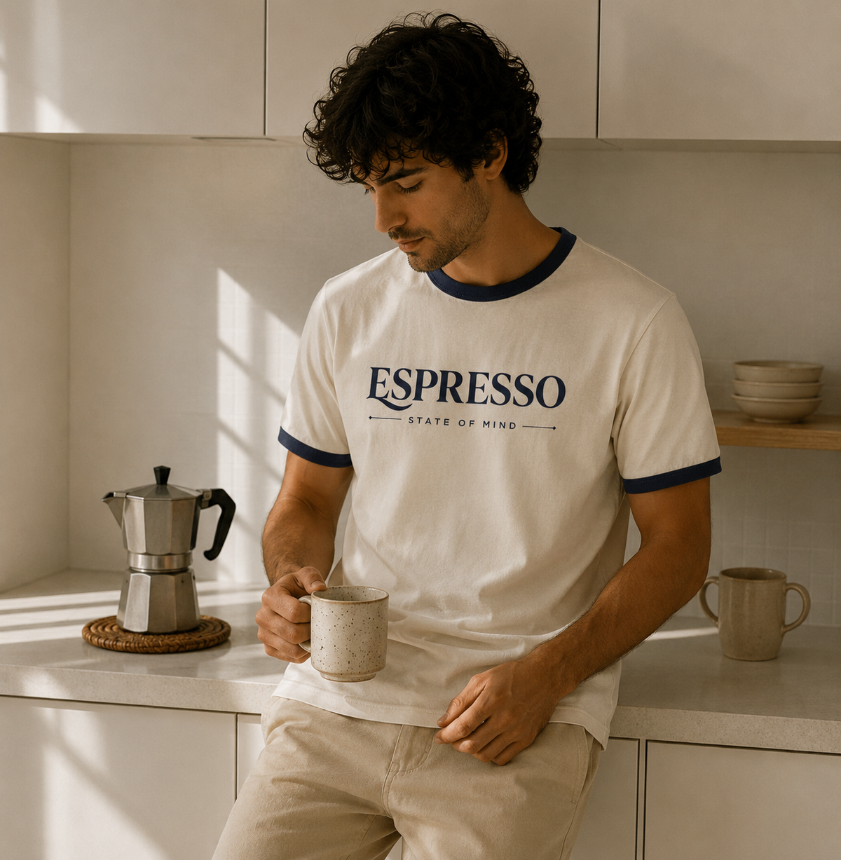 Espresso State Of Mind — Ringer T-Shirt
