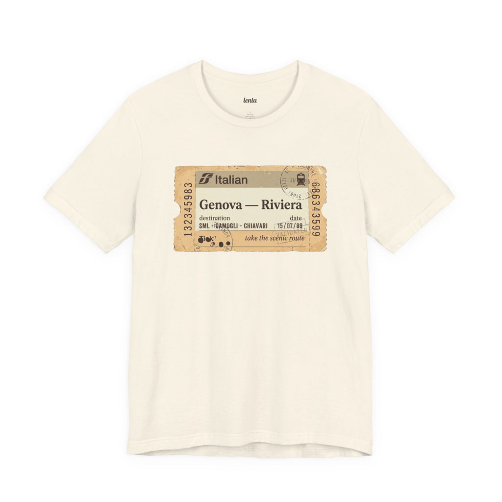 Riviera Train Ticket — Italian T-Shirt