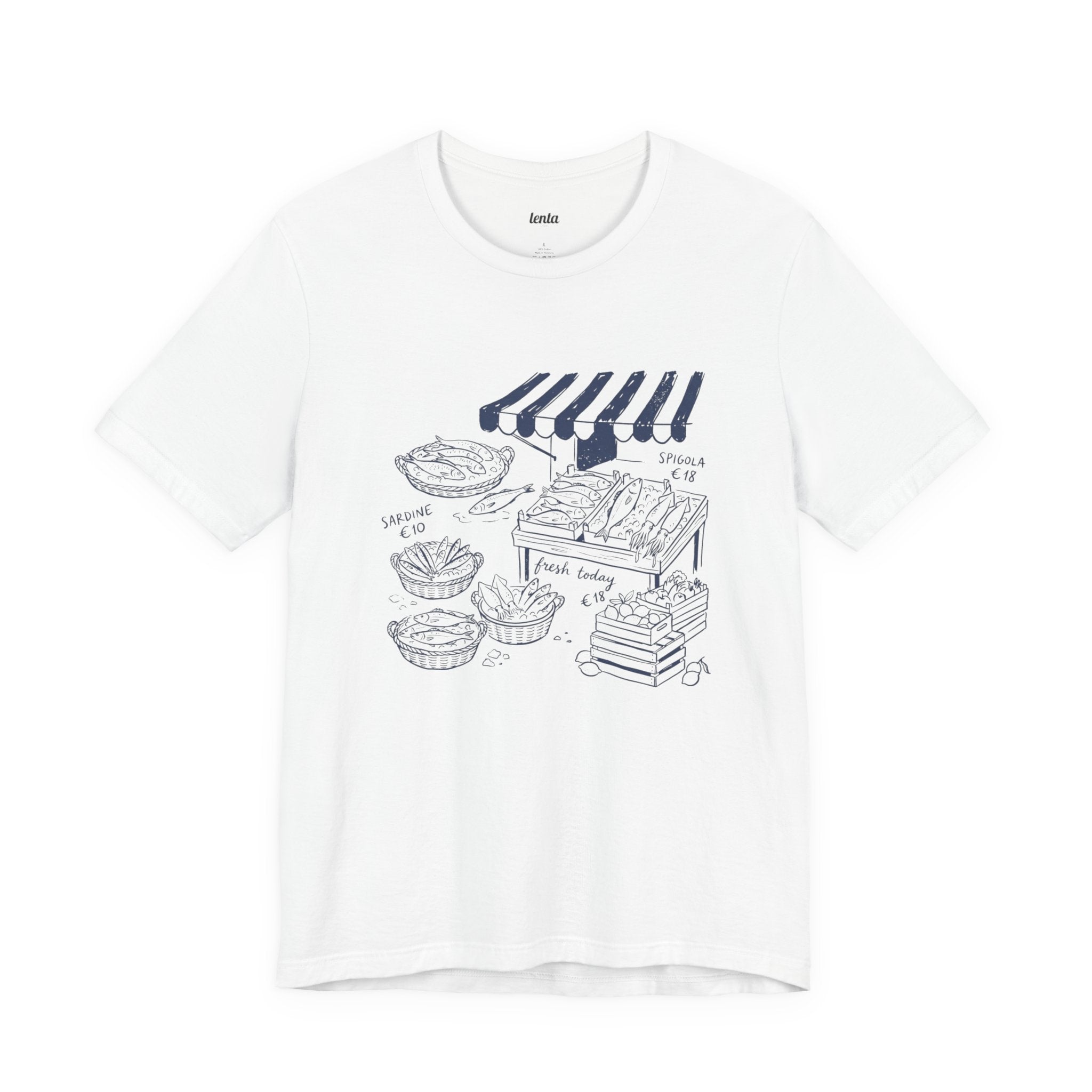 SLOW SARDINE MARKET — Italian T-Shirt