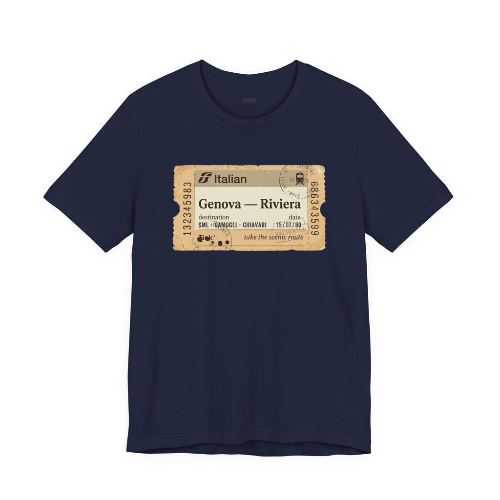 Riviera Train Ticket — Italian T-Shirt