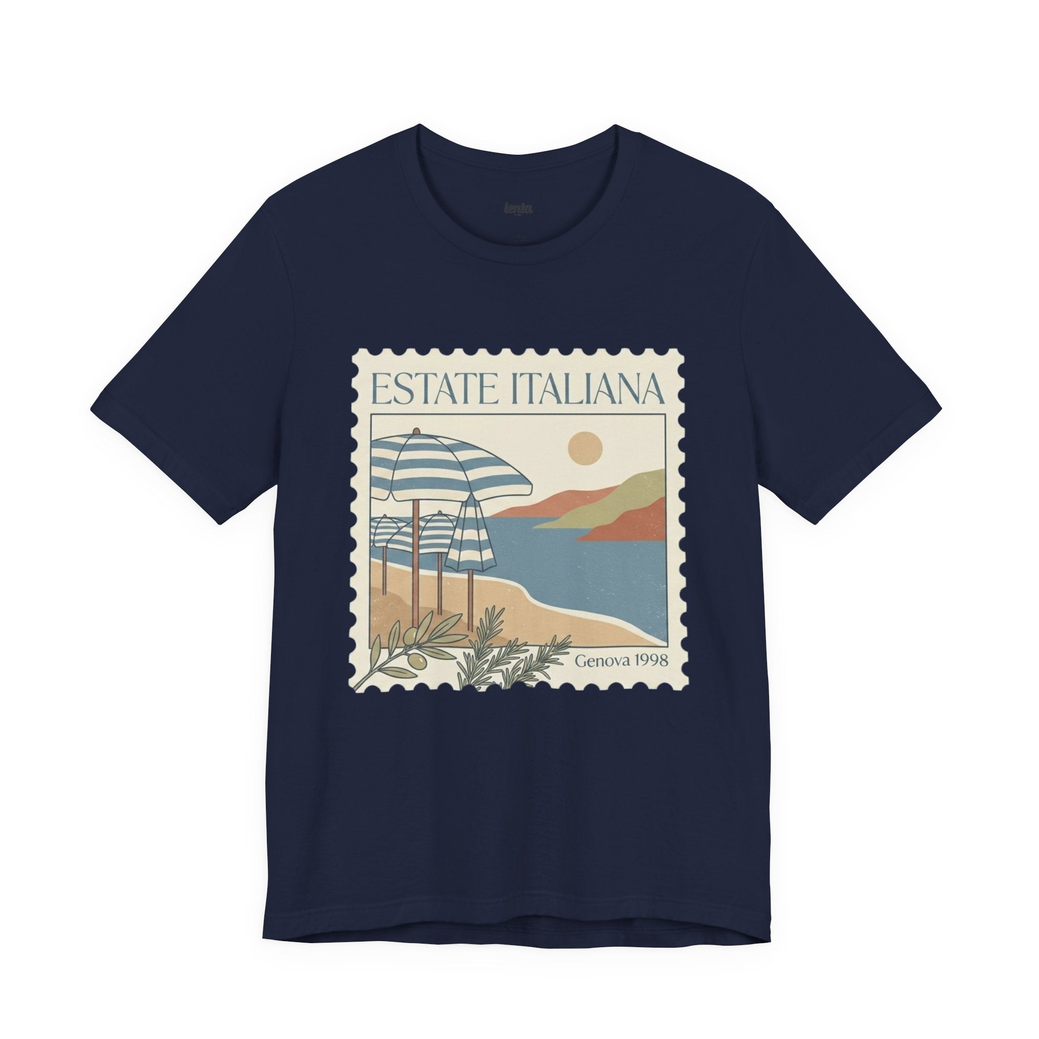 Genova Estate Italiana — Postage Stamp T-Shirt