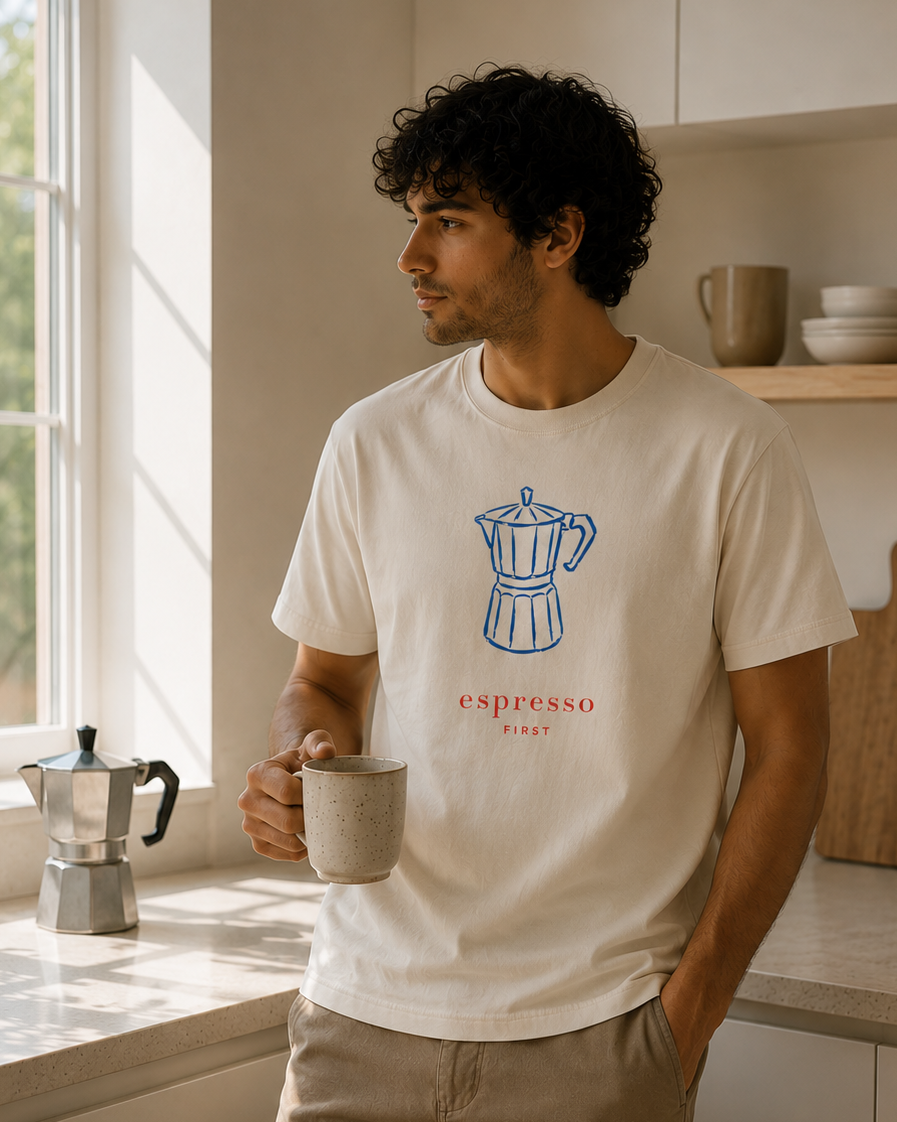 Espresso First — T-Shirt