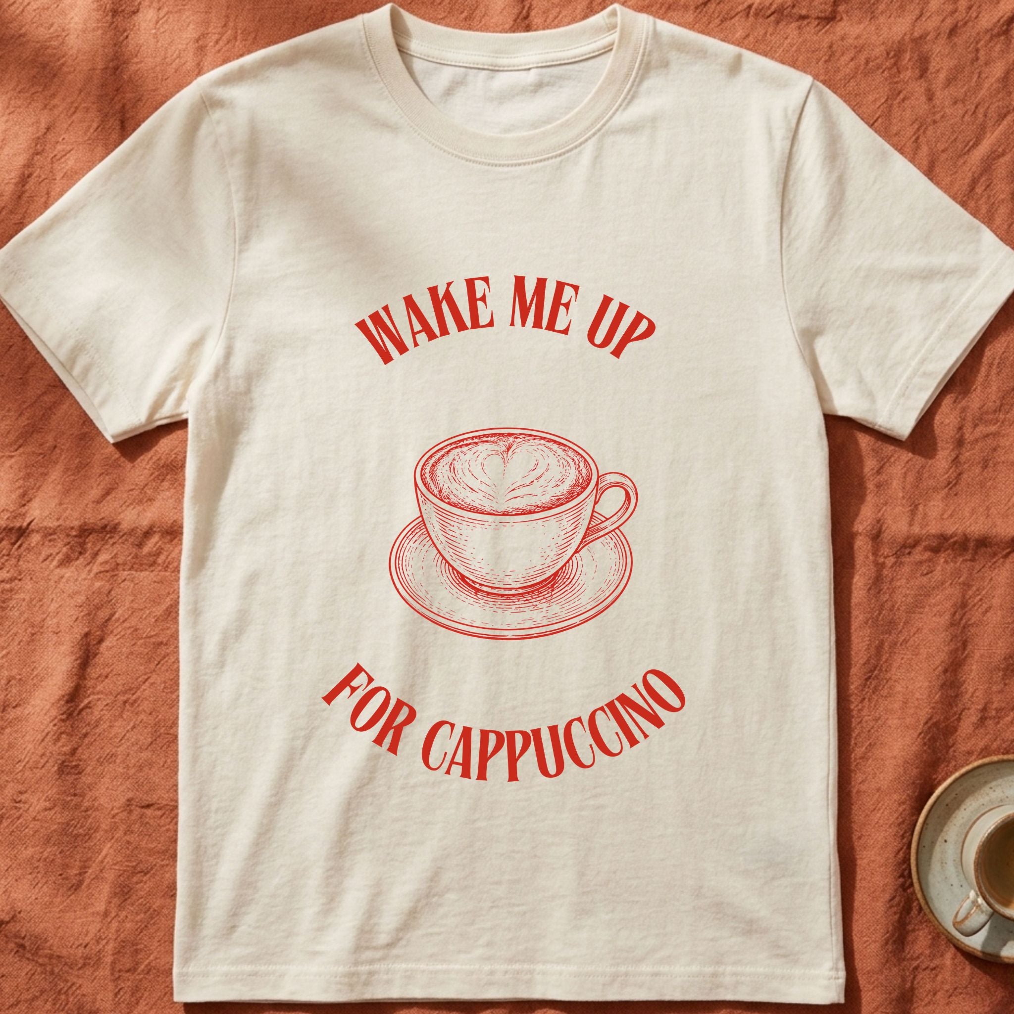 WAKE ME UP FOR CAPPUCCINO — Slow Living T-Shirt