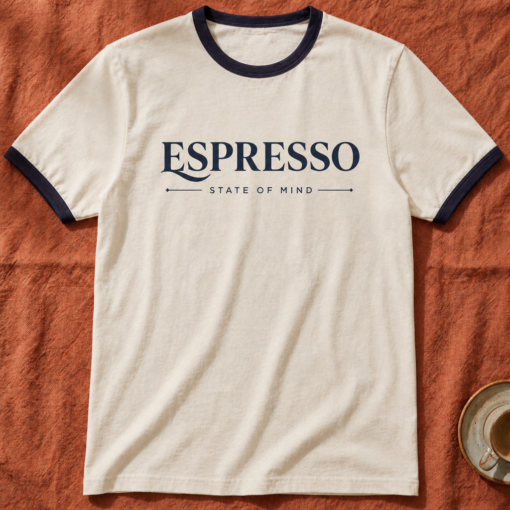Espresso State Of Mind — Ringer T-Shirt