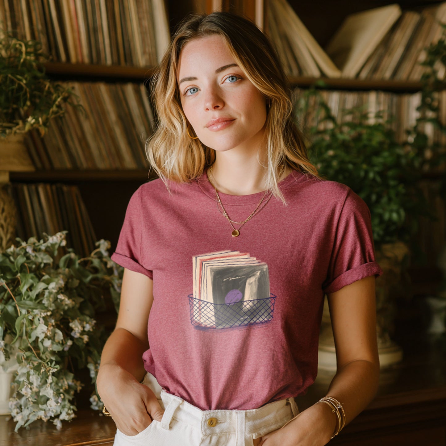 Vinyl Watercolor, T-Shirt