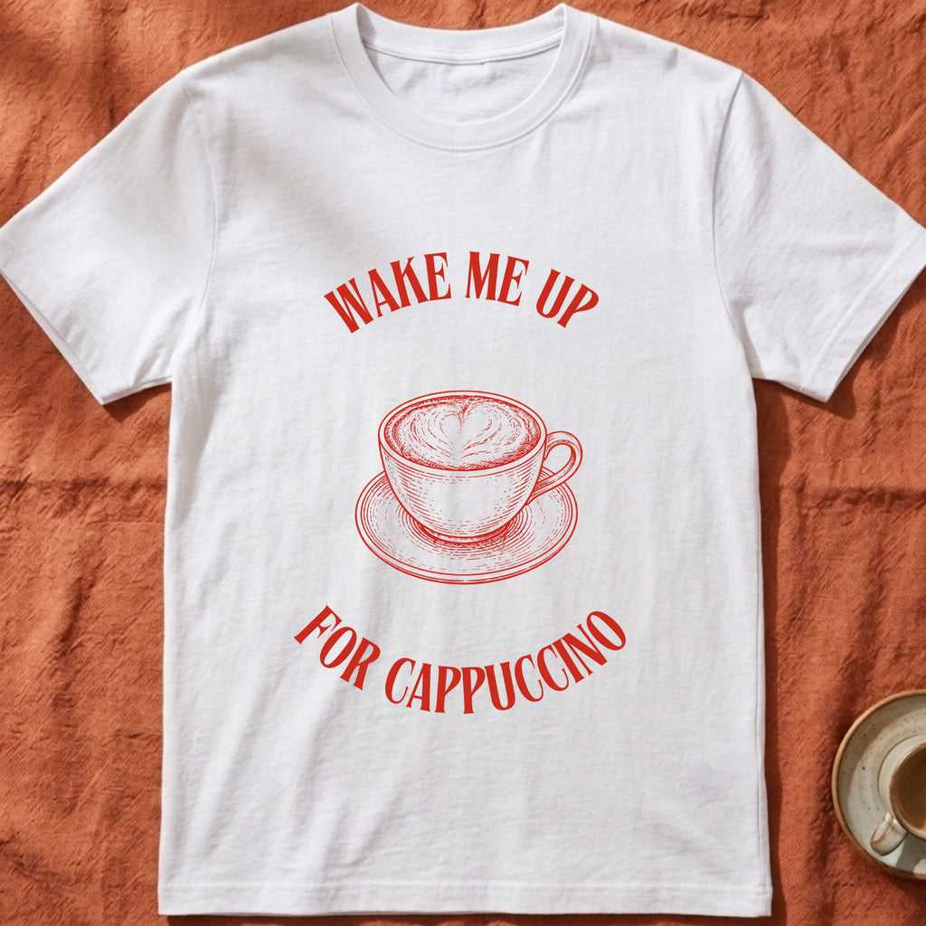 WAKE ME UP FOR CAPPUCCINO — Slow Living T-Shirt