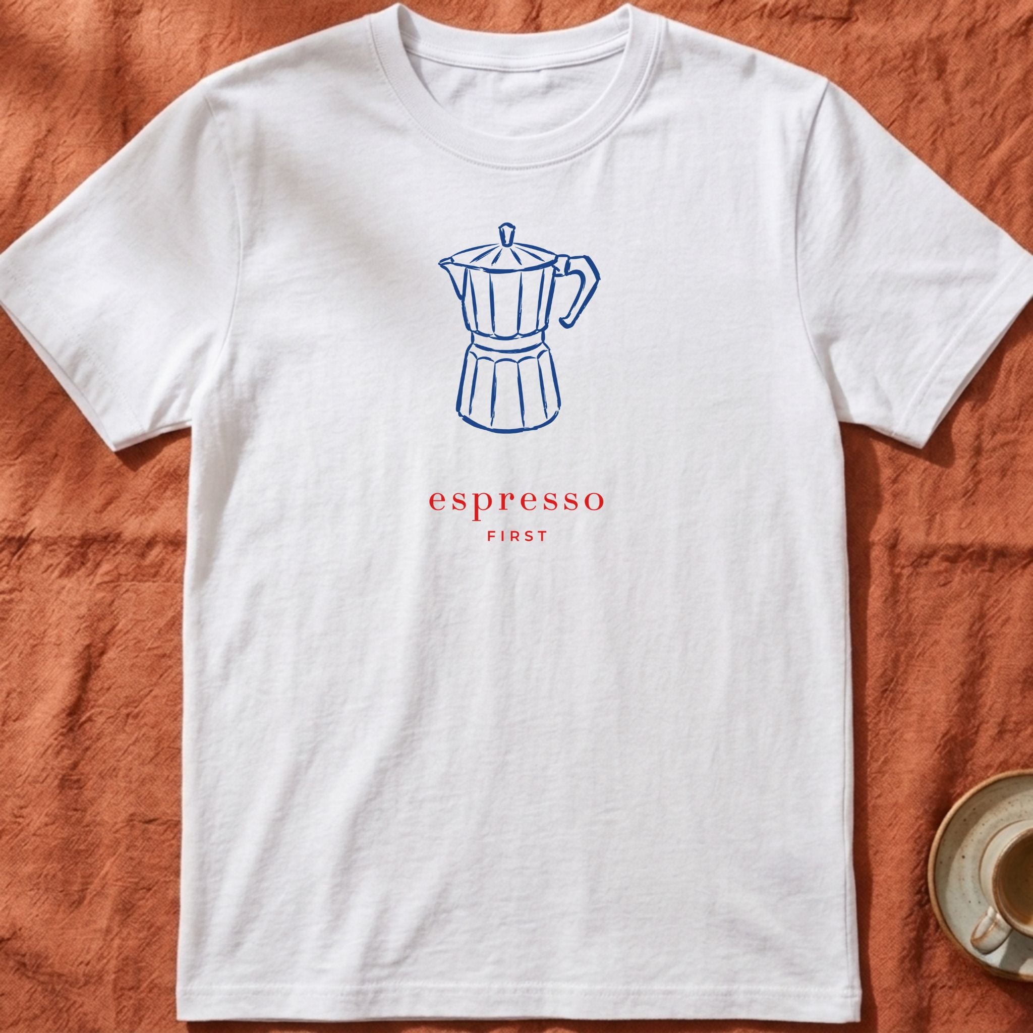 Espresso First — Unisex T-Shirt – Lenta Store