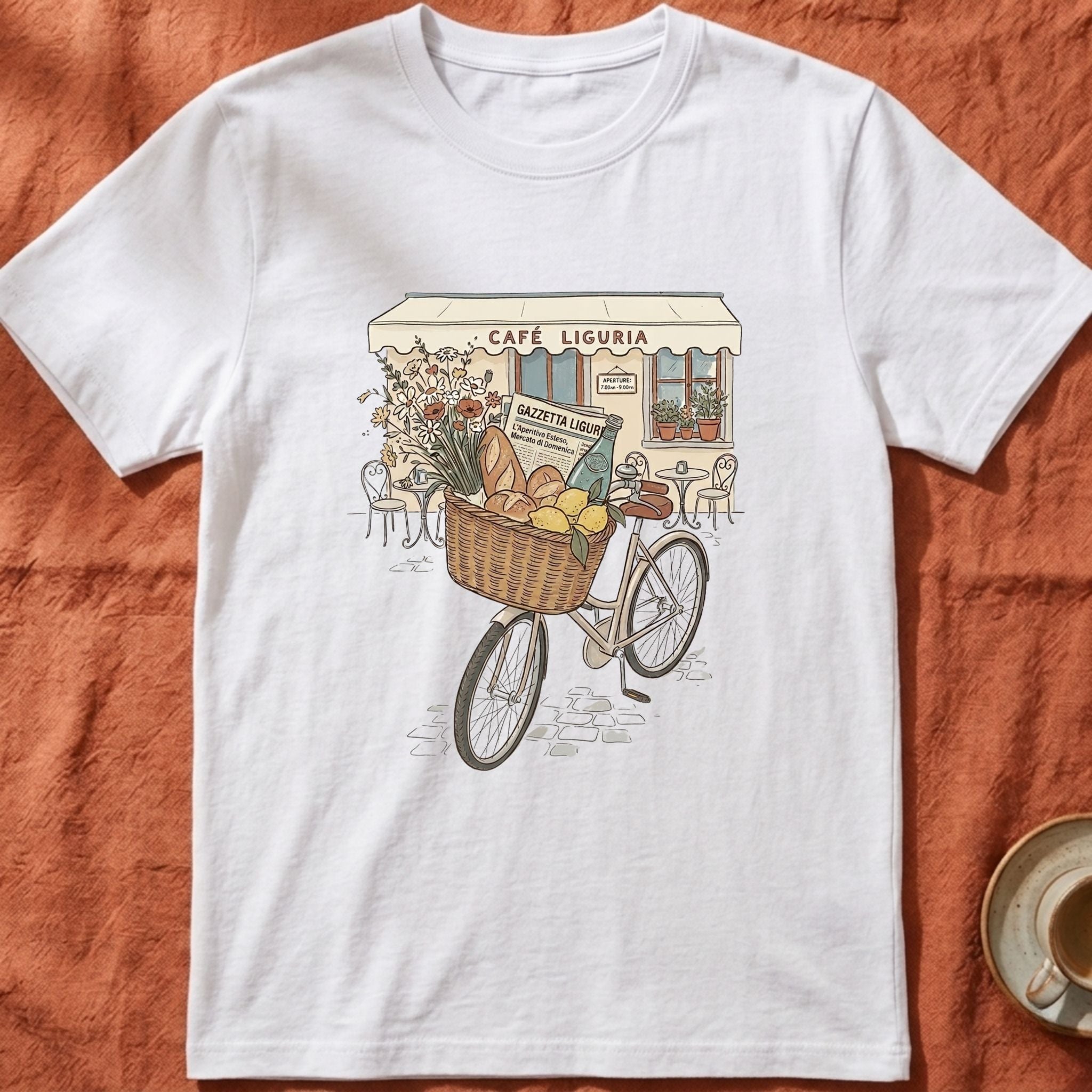 Market Ride — Slow Living T-Shirt